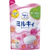 Молочное увлажняющее жидкое мыло для тела с цветочным ароматом "Milky Body Soap" 400 мл, мягкая упаковка