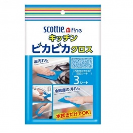 Очищающая салфетка для мытья и полировки кухонных поверхностей и раковин Crecia Scottie f!ne Kitchen Cloth (335 х 220 мм) 3 штуки