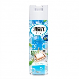 Освежитель воздуха для туалета "SHOSHU RIKI" (аэрозоль для туалета с антибактериальным эффектом «Нежное мыло») 365 мл