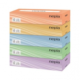 Двухслойные бумажные салфетки классические "NEPIА"  200 шт х 5 кор 