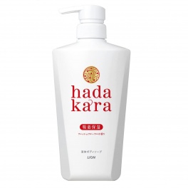 Увлажняющее жидкое мыло для тела “Hadakara" с ароматом изысканного цветочного букета (для нормальной кожи) 500 мл, дозатор