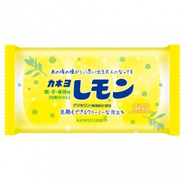 Душистое туалетное мыло Kaneyo Lemon с маслом лимона (для лица и тела) 45 г х 3 шт 