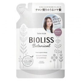 Ботанический шампунь "Bioliss Botanical" для непослушных волос с органическими экстрактами и эфирными маслами «Гладкость и выпрямление» (1 этап) 340 мл, мягкая упаковка 