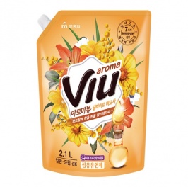 Ароматизирующий кондиционер "Aroma Viu Golden Mimosa" с ароматом мимозы и антибактериальным эффектом 2,1 л, мягкая упаковка с крышкой 