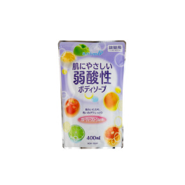 Слабокислотное жидкое мыло "Animo Fruity Floral" для тела (с фруктово-цветочным ароматом) 400 мл, мягкая упаковка 