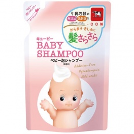 Детский шампунь-пенка для мытья волос с первых дней жизни ("Без слез") "QP Baby Shampoo" 300 мл, мягкая упаковка