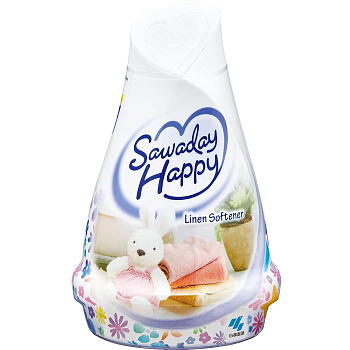 Освежитель воздуха для комнаты Sawaday Happy «Linen Softener» (гелевый) 120 г 
