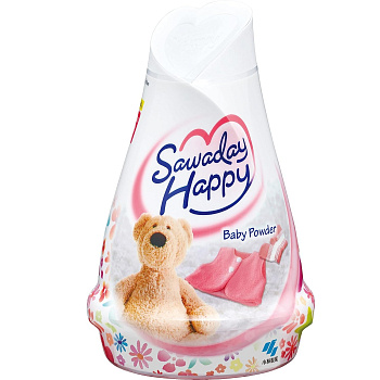 Освежитель воздуха для комнаты Sawaday Happy «Baby Powder» (гелевый) 120 г