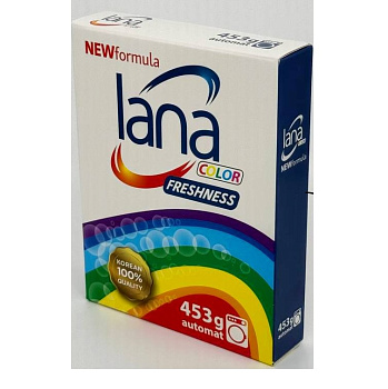 Стиральный порошок "lana" для белого и цветного белья 453 г 