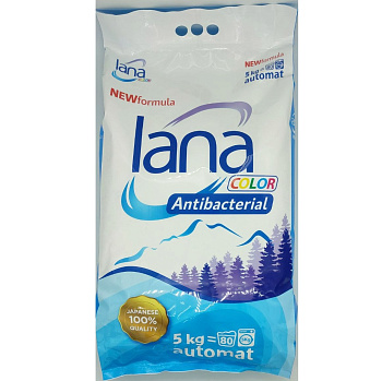 Стиральный порошок "lana" с антибактериальным эффектом 5 кг 