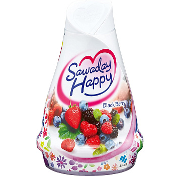 Освежитель воздуха для комнаты Sawaday Happy «Black Berry» (гелевый) 120 г 