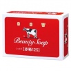 Молочное увлажняющее мыло с пудровым ароматом роз «Beauty Soap» красная упаковка (кусок 125 г)  