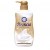 Сливочное жидкое мыло "Bouncia" для рук и тела с ароматом цветочного мыла 460 мл (дозатор) 