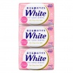 Натуральное увлажняющее туалетное мыло "White" со скваланом (роскошный аромат роз) 130 г х 3 шт.