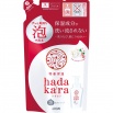 Бархатное увлажняющее мыло-ПЕНКА для тела “Hadakara" с ароматом букета цветов 440 мл, мягкая упаковка