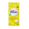Натуральное увлажняющее туалетное мыло "White" со скваланом (сочный аромат лимона) 85 г х 6 шт. 