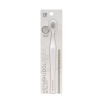 ШИРОКАЯ 6-рядная зубная щётка "EGOROUND" c тонкими щетинками и современной ручкой (мягкая), цвет белый 