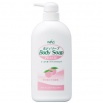 Крем-мыло для тела "Wins Body Soap peach" с экстрактом листьев персика и богатым ароматом (дозатор) 550 мл