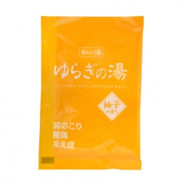 Соль для принятия ванны "Bath Salt  Novopin Yuragi noYu" с ароматом японского цитруса юдзу 25 г