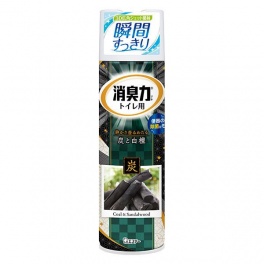 Освежитель воздуха для туалета "SHOSHURIKI" (аэрозоль для туалета с антибактериальным эффектом «Сандаловое дерево и уголь») 330 мл