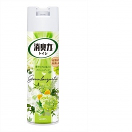 Освежитель воздуха для туалета "SHOSHU RIKI" (аэрозоль для туалета с антибактериальным эффектом «Цветочный букет») 365 мл 