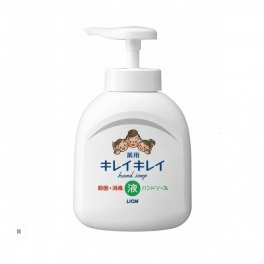 Жидкое мыло для рук "KireiKirei" с антибактериальным эффектом с маслом розмарина для всей семьи с фруктово-цитрусовым ароматом 250 мл  (дозатор)