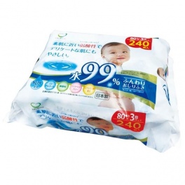 Детские влажные салфетки для тела 3 уп * 80 шт