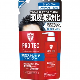 Мужской увлажняющий шампунь-гель "Pro Tec" с легким охлаждающим эффектом 230 г, мягкая упаковка