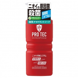 Мужское дезодорирующее жидкое мыло для тела с ментолом "PRO TEC" 420 мл (помпа)