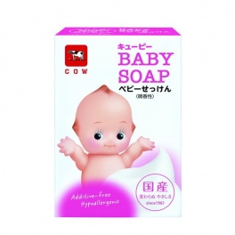 Детское мыло для чувствительной кожи с натуральными сливками и скваланом "QP Baby Soap" (кусок 90 г)