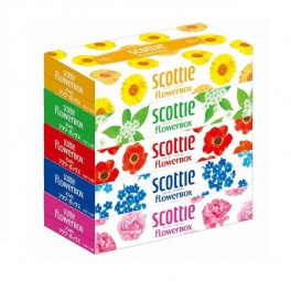 Салфетки Crecia "Scottie Flowerbox" двухслойные 5 упаковок