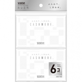 Платочки бумажные носовые Crecia "Scottie Cashmere" двухслойные 6 уп * 10 шт