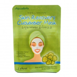 Маска для лица "Aqualette" - Восстанавливающая маска с экстрактом огурца "Skin Recovery" 17 мл 