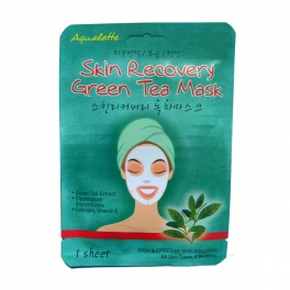 Маска для лица "Aqualette" - Восстанавливающая маска с экстрактом зеленого чая "Skin Recovery" 17 мл 