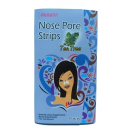 Очищающие поры стрипы (пластыри) "Prreti" для носа с экстрактом чайного дерева "Nose Pore Strips Tea Tree" 3 шт 