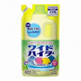 Жидкий кислородный отбеливатель для цветного белья «Wide Haiter» (с антибактериальным эффектом) 720 мл, мягкая упаковка 