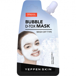 Пузырьковая маска для очищения кожи лица с растительными экстрактами «D-Tox» 20 г