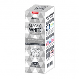 Зубная паста «Classic White» -Отбеливающая зубная паста двойного действия с микроганулами с ароматом мяты (коробка) 110 г