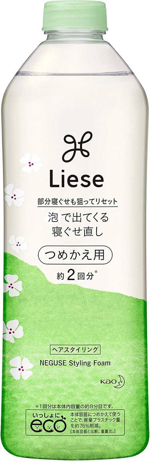 Пенка "Liese" для придания ухоженного вида волосам после сна 340 мл, сменный флакон с крышкой 