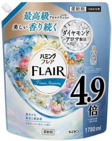Кондиционер для белья "Humming FLAIR" (концентрат / аромат «Цветочная гармония») 1780 мл, мягкая упаковка с крышкой 