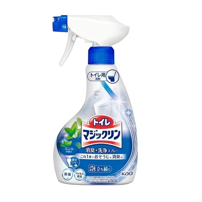 Чистящее и дезодорирующее пенящееся средство "Magiсclean" для туалета с ароматом мяты (спрей, для предотвращения загрязнений) 350 мл