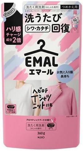 Жидкое средство "Emal" для стирки деликатных тканей (цветочный аромат) 360 г, сменная упаковка 