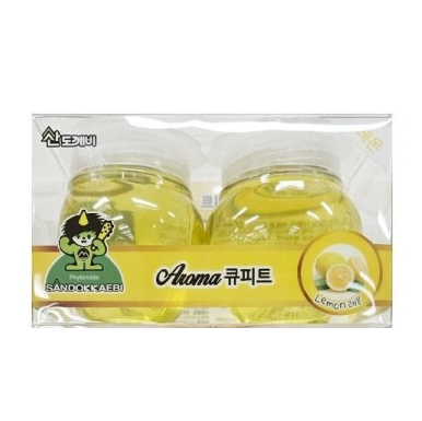 Гелевый освежитель воздуха для комнаты "Aroma Cupid" (желе, лимон) 120 г х 2 шт.