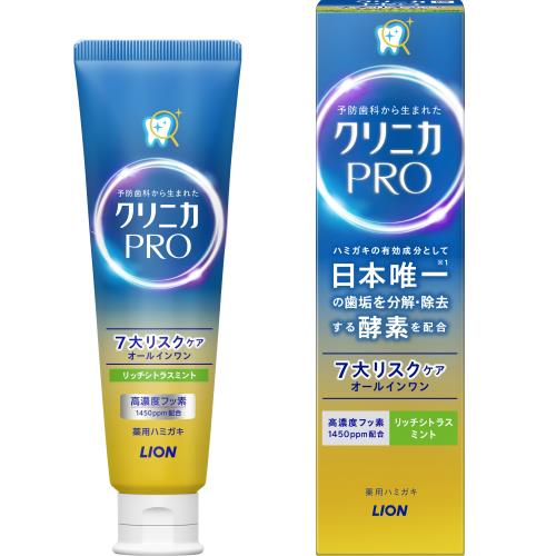 Зубная паста "Clinica PRO All in 1 " для комплексного ухода и ранней профилактики кариеса (красивый вкус мяты и цитрусов) 95 г, коробка