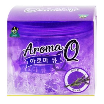 Гелевый освежитель воздуха для комнаты "Aroma Q" (желейная крошка, лаванда) 120 г