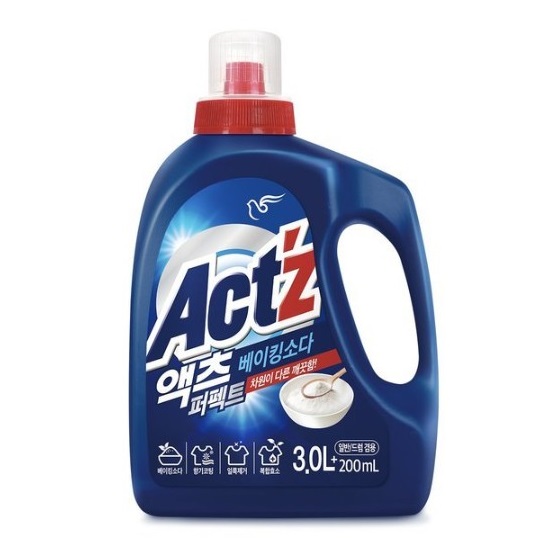 Концентрированный гель "Act'z" для стирки белья для машин с вертикальной и горизонтальной загрузкой (для удаления повседневных загрязнений) 3 л