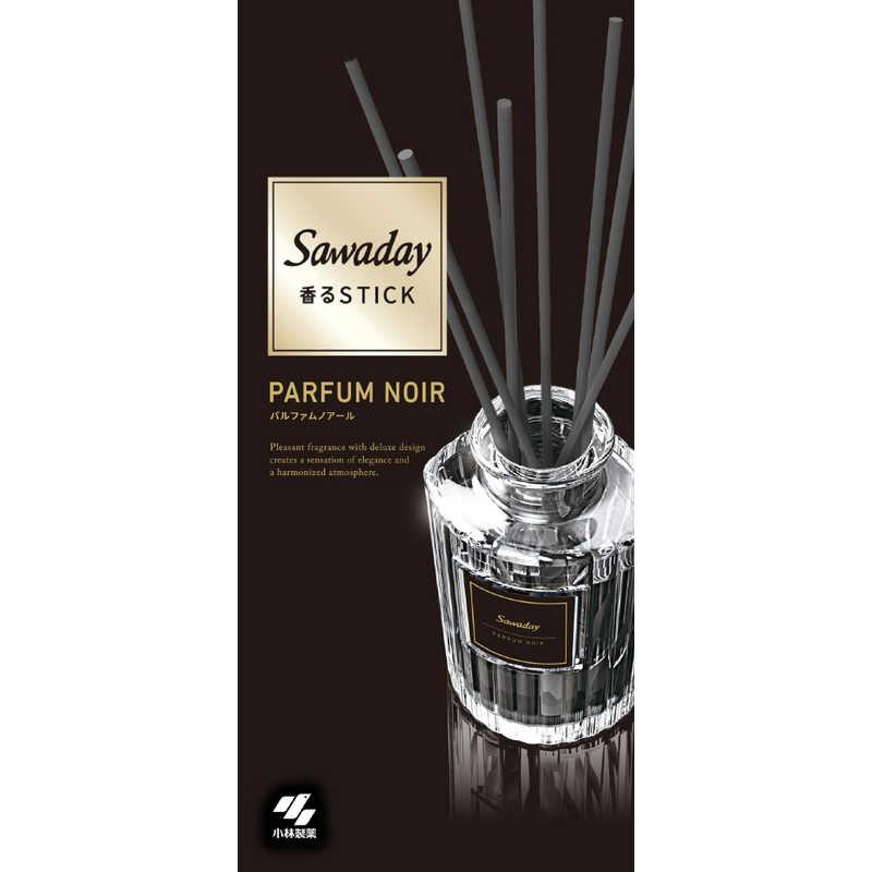 Ароматический диффузор для дома с палочками "Kobayashi GRAN PARFUM NOIR" «Parfum Noir» (рифлёный флакон + наполнитель + палочки) 70 мл