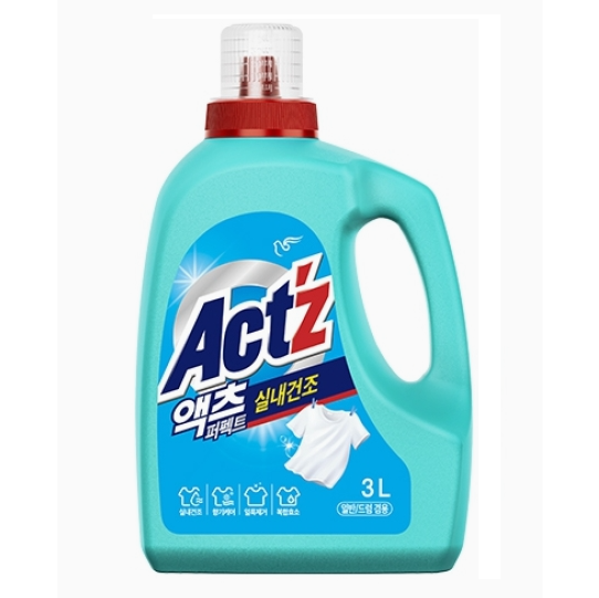 Концентрированный гель "Act'z" для стирки белья для машин с вертикальной и горизонтальной загрузкой (для сушки в помещении) 3 л
