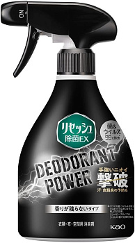 Кондиционер-спрей "Resesh Antibacterial EX DEO" для белья (усиленный дезодорирующий, антибактериальный / лёгкий аромат) 360 мл, флакон с распылителем 