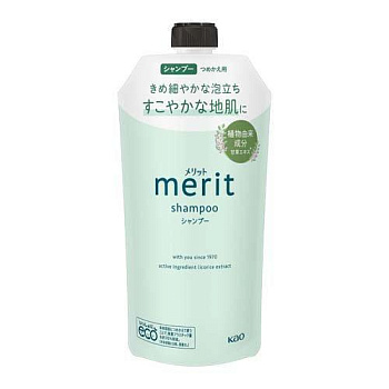Шампунь "Merit" для чувствительной кожи головы, склонной к перхоти и зуду, препятствующий оседанию пыли (слабокислотный, без силиконов) «Успокаивающий» 320 мл, сменная упаковка 